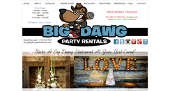 Desktop Screenshot of bigdawgpartyrentals.com